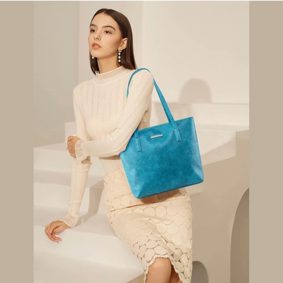 Montana West turquoise Tote Bags Vegan Leather Purse and Handbags.​​ - Picture 3 of 7